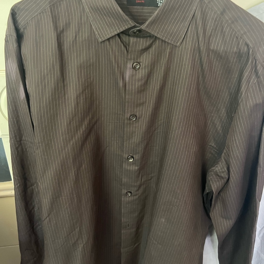 H & M men’s long sleeve dress shirt slim fit